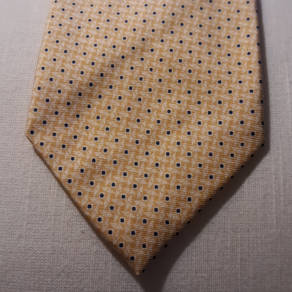 Polo Ralph Lauren Black Label Gold Blue Silk Tie
